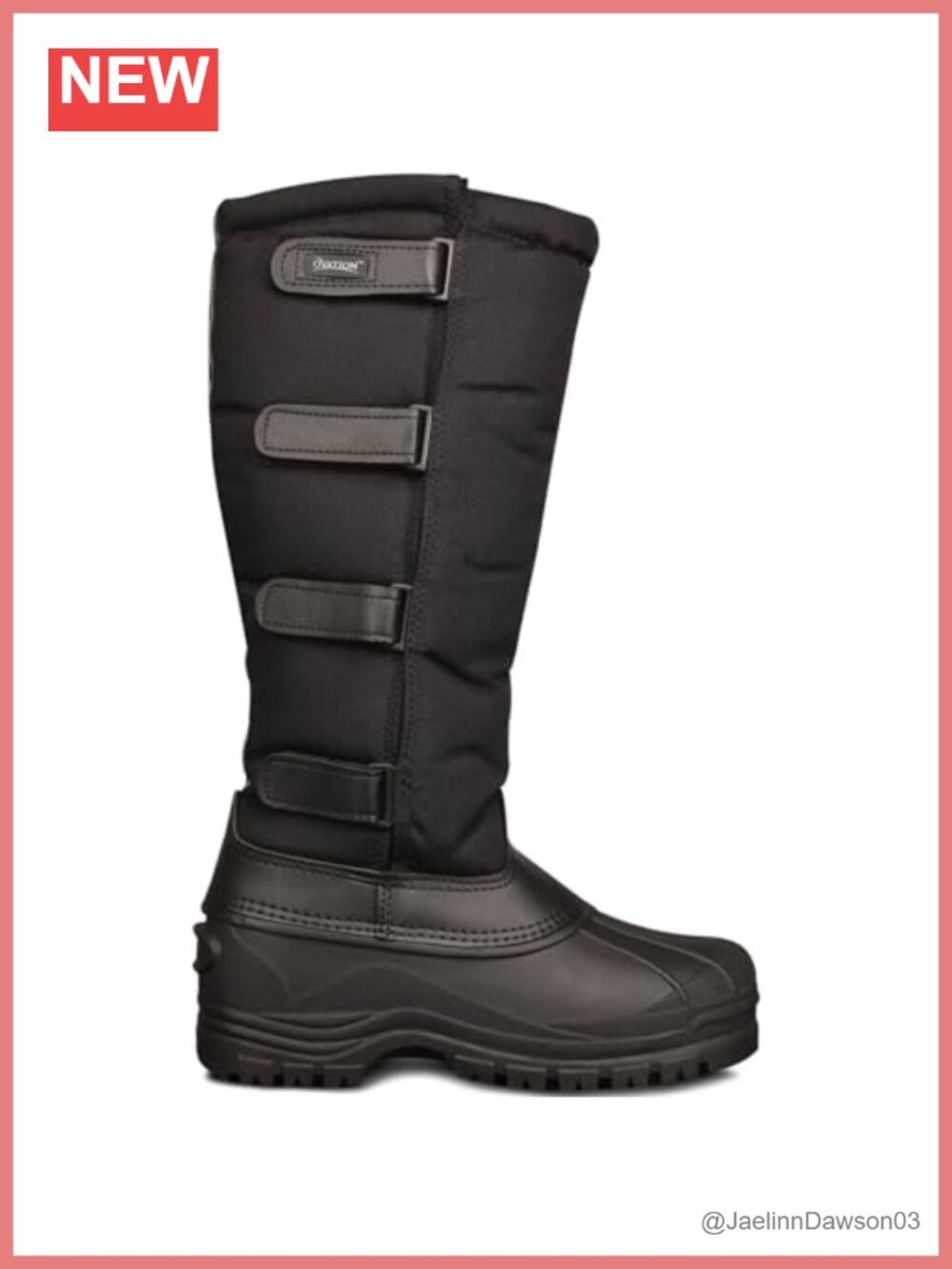 Women's Water-Repellent Insulated Fleece-Lined Tall Winter Equestrian Boots